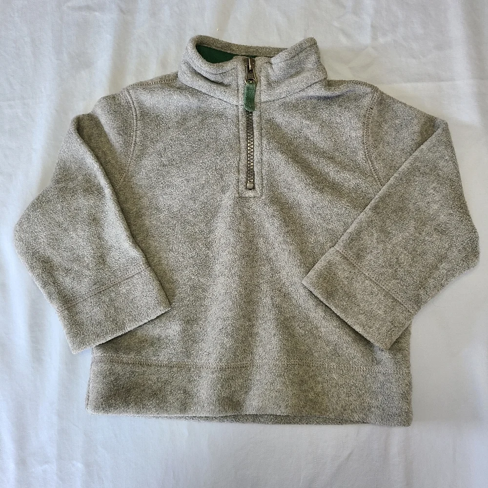 4/$15 Grey carter's quarter zip fleece 18m